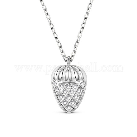 Shegrace 925 collane con pendente in argento sterling placcato rodio JN799A-1