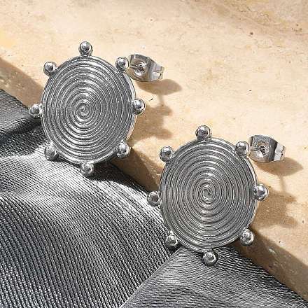 Серьги-гвоздики из нержавеющей стали 304 для женщин EJEW-M089-03P-1