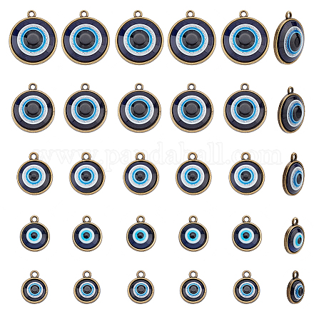 Arricraft 30 Stück Evil Eye Charms FIND-AR0002-82AB-1