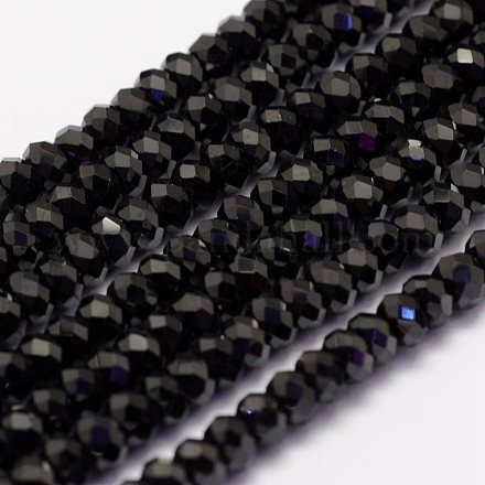 Le perline di perline di spinello nero naturale G-F460-19-1