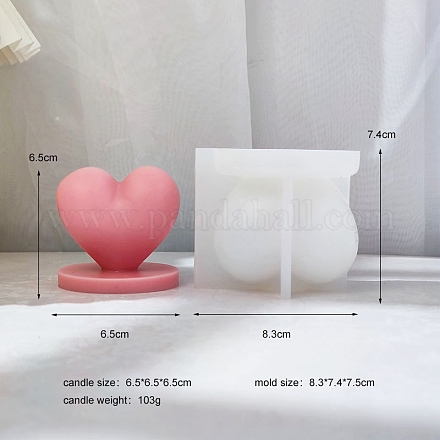 Herz DIY Lebensmittelqualität 3D Silikonformen PW-WG41733-01-1
