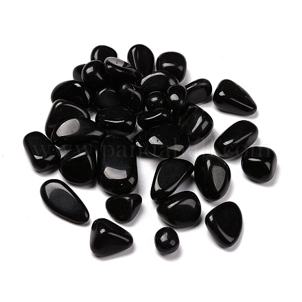 Natürliche Obsidian Perlen G-O029-08H-1