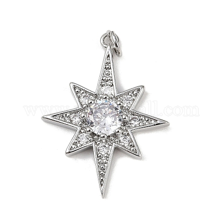 Латунные микро проложить кубического циркония подвески KK-R230-05P-1