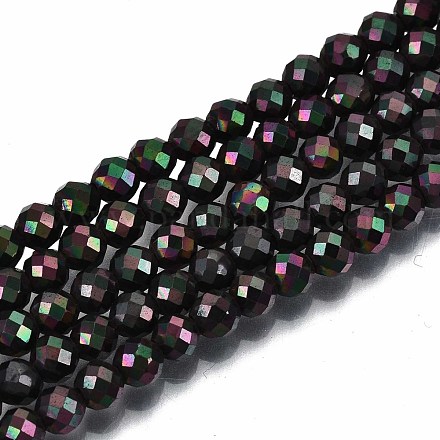 Electroplate Non-magnetic Synthetic Hematite Beads Strands G-T114-60B-07-1