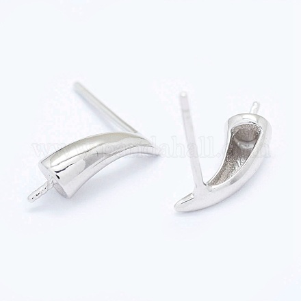 Accessoires de clous d'oreilles en argent sterling STER-I016-084P-1