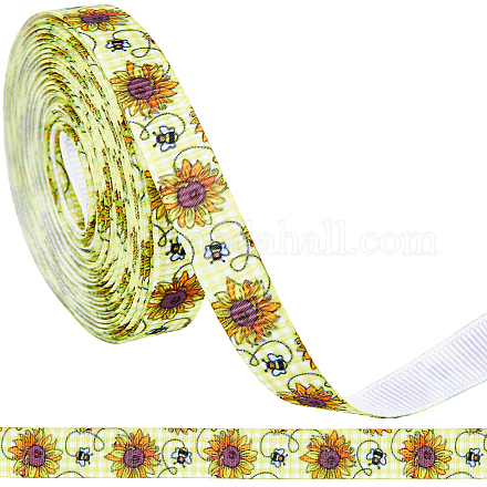 Полиэстеровые ленты с принтом пчел SRIB-WH20020-018A-1