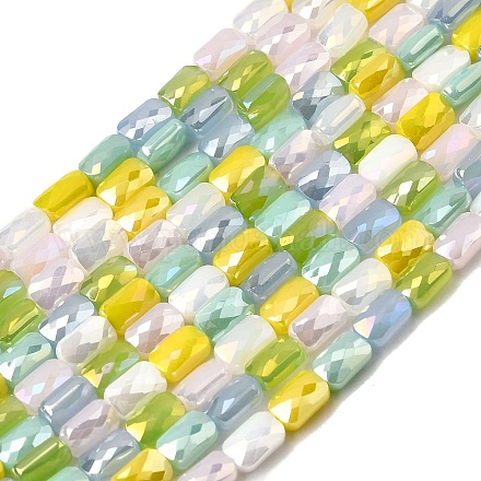 Стеклянные бусины с гальваническим покрытием  EGLA-D300-05-03-1