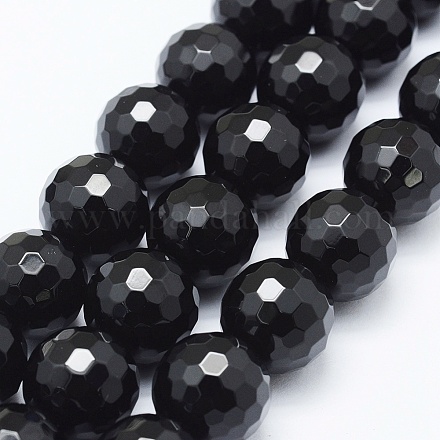 Brins de perles d'onyx noir naturel G-E469-06-6mm-1