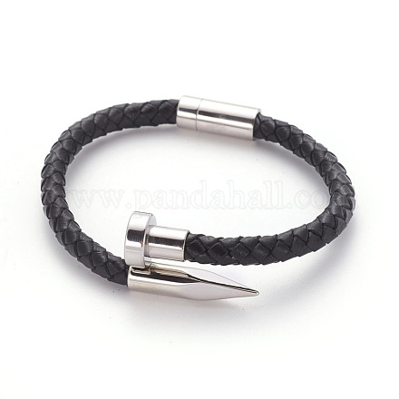 Retro Leather Cord Bracelets BJEW-L642-35P-1