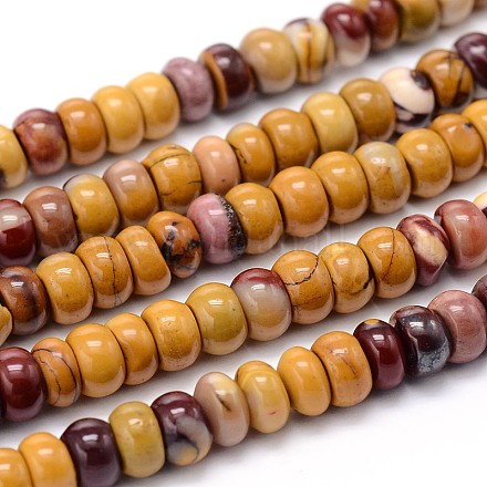 Rondelle Natural Mookaite Beads Strands G-F216-20-1