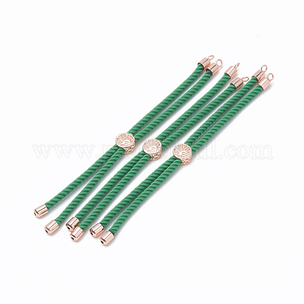 Nylon Twisted Cord Bracelet Making MAK-T003-04RG-1