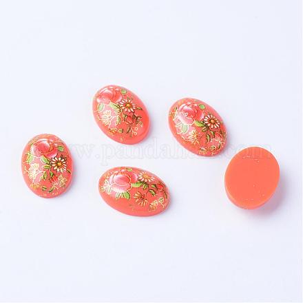 Printed Resin Cabochons CRES-T001-18x25mm-01-1