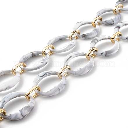 Handmade Imitation Gemstone Style Acrylic Chains AJEW-JB00979-04-1