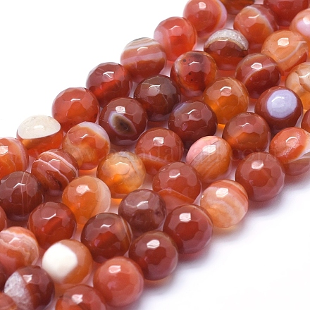 Natural Agate Beads G-J371-15-12mm-1