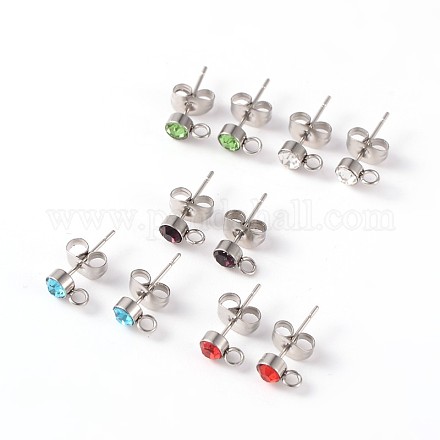 Accessoires de puces d'oreilles en 304 acier inoxydable EJEW-JE01996-1