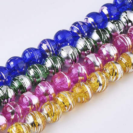 Chapelets de perles en verre transparent drawbench GLAD-S090-10mm-M-1