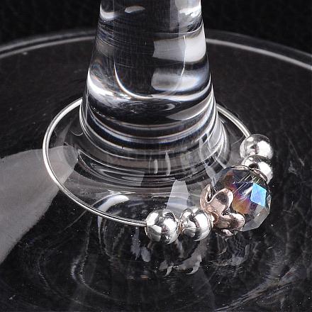 Vetro Perle charms in vetro di vino AJEW-JO00142-02-1