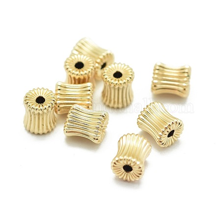 Perles ondulées fourrées d'or jaune KK-L183-033G-1