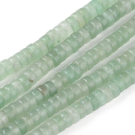 Verde naturale perline avventurina fili G-L528-12-1