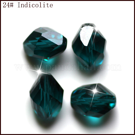 Abalorios de cristal austriaco de imitación SWAR-F077-9x6mm-24-1