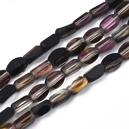 Electroplate Glass Beads Strands EGLA-S188-12-C01-1