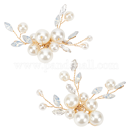 Fingerinspire 1 set di decorazioni per scarpe di perle FIND-FG0001-40-1