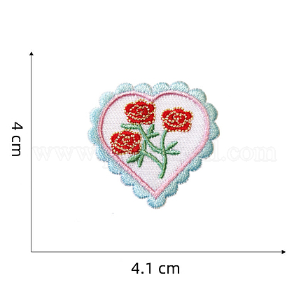 Computerized Embroidery Cloth Self-adhesive/Sew on Patches HEAR-PW0002-102A-02-1