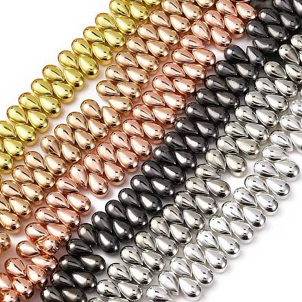 Стеклянные бусины с гальваническим покрытием  EGLA-H109-08-1