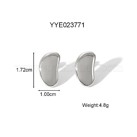 Серьги-гвоздики из нержавеющей стали Bean 304 для унисекс AA3662-3-1