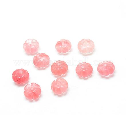Cherry Quartz Glass Beads G-T030-16-1