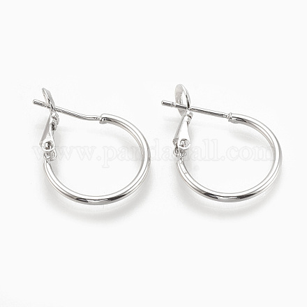 Brass Hoop Earrings KK-S345-213-1