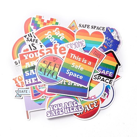 Safe Space Theme Waterproof Self Adhesive Paper Stickers DIY-F108-15-1