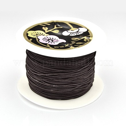 Elastic Round Jewelry Beading Cords Nylon Threads NWIR-J002-1mm-01-1