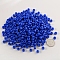 Resin Beads, Barrel, Blue, 9x6mm, Hole: 4mm, about 1800pcs/500g
