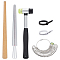 Bracelets Tool Kits, Iron Hammer, with Ring Sizer, Wood Ring Enlarger Stick Mandrel Sizer Tool, for Jewelry Craft Making, Mixed Color