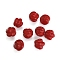Opaque Acrylic Beads, Baking Painted, Red, 16x16mm, Hole: 3mm