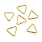 304 Stainless Steel Adjuster Triangle Buckles, Quick Link Connector, Fit for Top Drilled Beads, Webbing, Strapping Bags, Real 18K Gold Plated, 10x10.5x1mm, Inner Diameter: 8mm