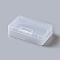 Plastic Bead Containers, Rectangle, Clear, 14.5x9.1x4cm