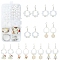 Acrylic Bead DIY Earring Making Kits, with Season Themen Alloy Enamel Charms, White, 8~24x8~22mm, Hole: 1mm