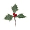 Plastic Artificial Christmas Leaf, with Iron Beads, for Christmas Decoration, FireBrick, 115~135x150x13mm