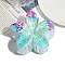 Resin Claw Hair Clips, Hair Accessories for Women & Girls, Flower, Pale Turquoise, 70x80mm