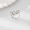 Elegant 925 Silver Heart Ring for Women, Perfect Mother's Day Gift