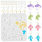 DIY Jewerly Making Finding Kits, Including Silicone Molds, Brass Earring Hooks and Open Jump Rings, Mushroom, 130x120x4.5mm