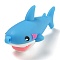 Bag PVC Pendants, Animals, Keychain, Shark, 70x30x27mm, Hole: 2.5mm