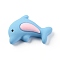 Resin Cabochons, Dolphin, Light Blue, 18x27x9mm