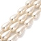 Electroplate Shell Pearl Beads Strands, Teardrop, Cornsilk, 20.5x10.5mm, Hole: 1mm, about 20pcs/strand, 16.06  inch(40.8cm)