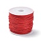 20M Waxed Cotton Cords, Multi-Ply Round Cord, Macrame Artisan String for Jewelry Making, Red, 1mm, about 21.87 Yards(20m)/Roll