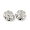 CCB Plastic Beads, Flower, Platinum, 8.5x5mm, Hole: 1.5mm