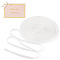 Double Side Velvet Ribbons, Clothes Accessories, White, 1/4 inch(6.8mm), about 20Yard/Set