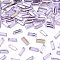 Preciosa® MAXIMA Crystal Fancy Stones, Czech Crystal, 435 26 212 Baguette, Dura Foiling, 20310 Violet, 7x3mm